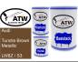 Preview: Audi, Tundra Brown Metallic, LW8Z / S3: 500ml Lackdose + 500ml Klarlack + 250ml Härter - Set, von ATW Autoteile West.